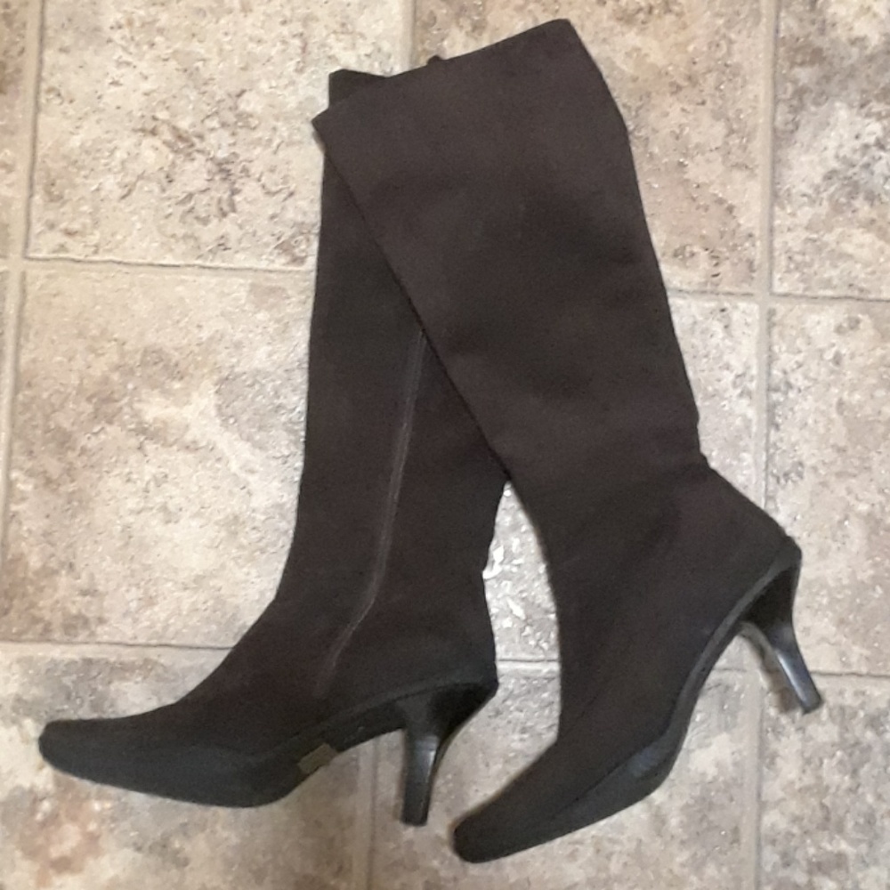 "Me Too" Sueded Brown Boots Size 7